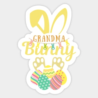 Grandma Bunny Happy Easter Bunny Sticker